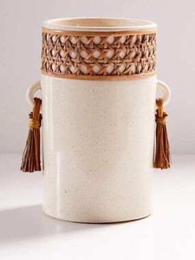Urban Outfitters Maia Utensil Holder Rattan Boho